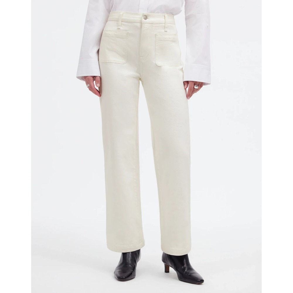 Madewell Women's The Emmett Wide-Leg Full Length Jean Perfect Vintage Size 24